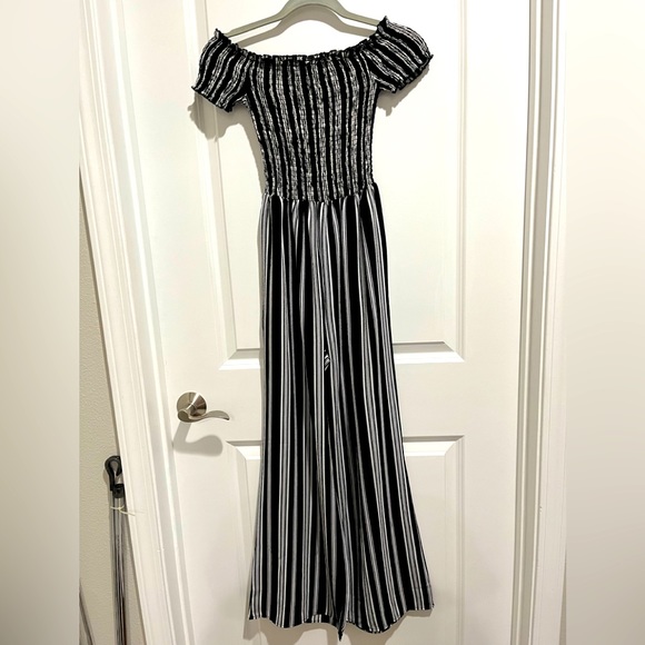 Blue Rain Pants - Striped Jumpsuit